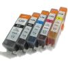 Lot de 5 cartouches compatibles Canon 525 et 526 